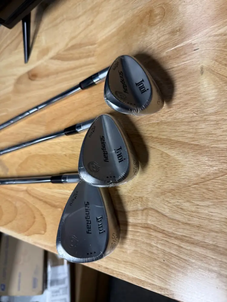 Where My Lefties At?!?!?! Indi Golf Wedge Set 52,56,60 W/KBS 610 Wedge Shafts.