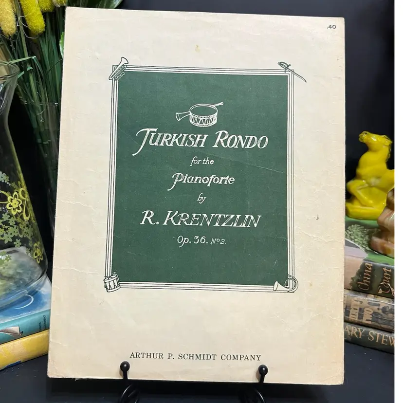 MARKDOWN! Turkish Rondo for the Pianoforte Sheet Music R. Krentzlin 1938