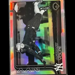 Anthony Volpe Negative Refractor 2025 Topps Chrome