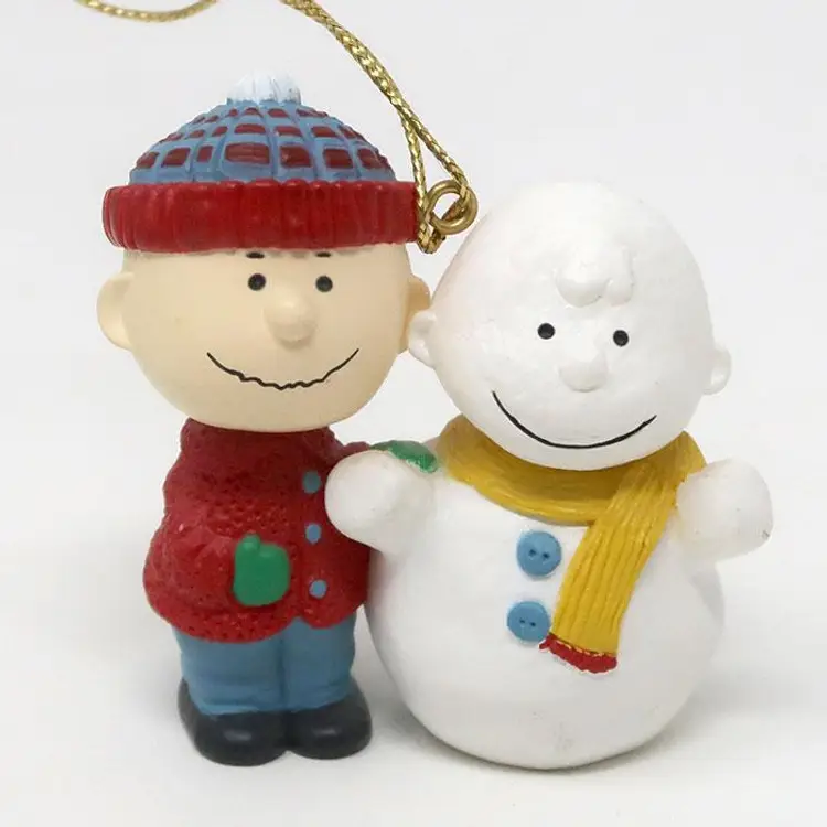Charlie Brown & Snowman Ornament - Peanuts Christmas Decor