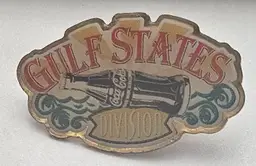 Vintage Coca Cola Bottle-Gulf States Division Lapel