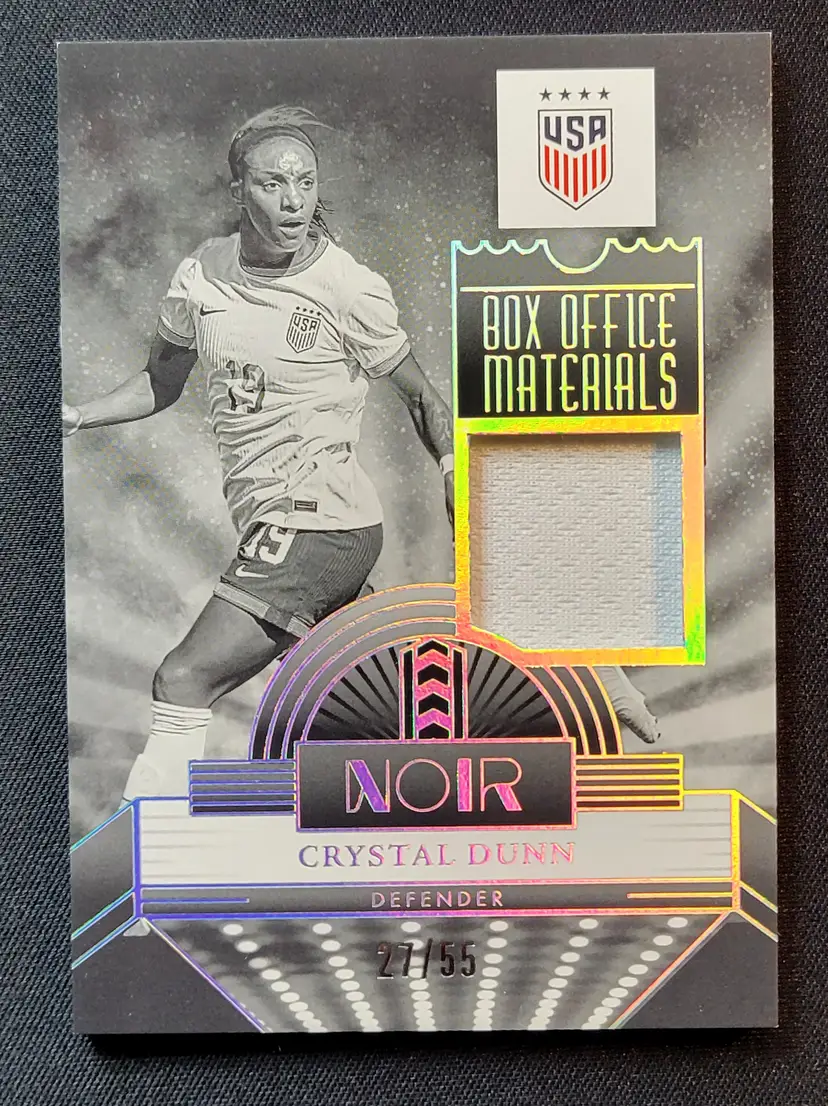 24-25 Panini Noir Soccer - Crystal Dunn - Box Office Materials /55