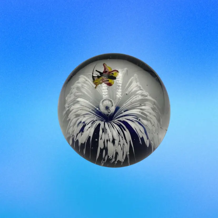 A23 Hand-blown glass paperweight
