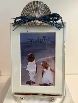 Mudpie Seashore Picture Frame With Shell