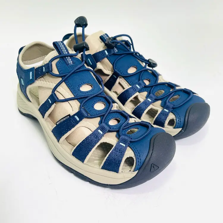 KEEN Astoria West Sandals Naval Academy Reef Waters 1028959 Women’s Size 8.5