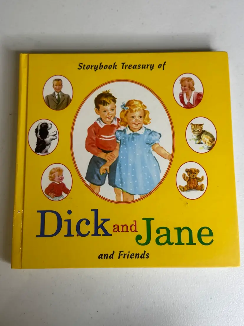 Vintage 1984 Storybook Treasury Of Dick Jane And Friends Hard Cover