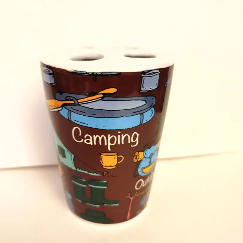 Camping toothbrush holder.