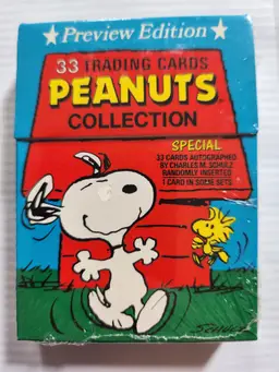 Peanuts Collection 33 card preview edition sealed factory set