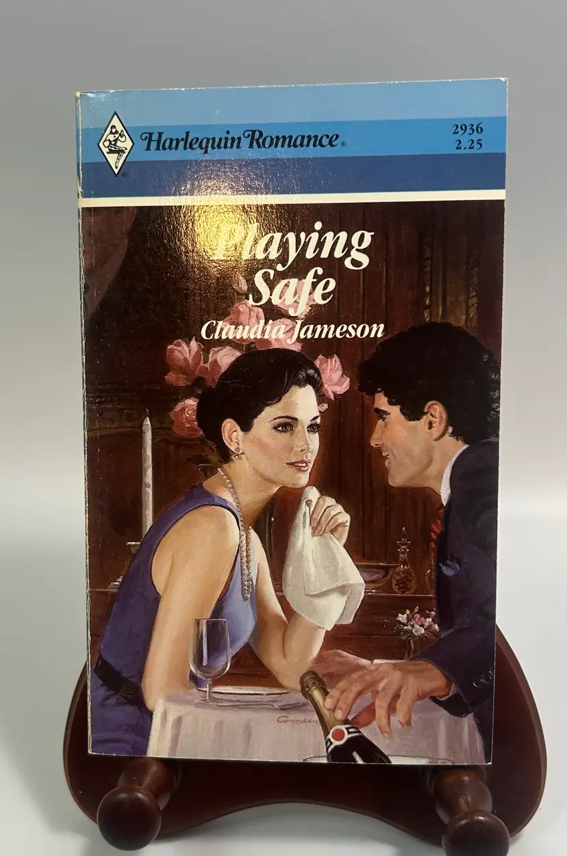 Vintage ‘Playing Safe’ by Claudia Jameson Vintage Harlequin Romance 1988