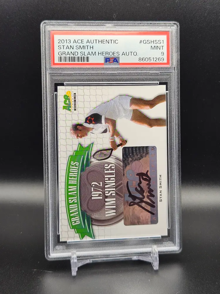 2013 Ace Authentic Grand Slam Heroes Auto #GSHSS1 Stan Smith PSA 9