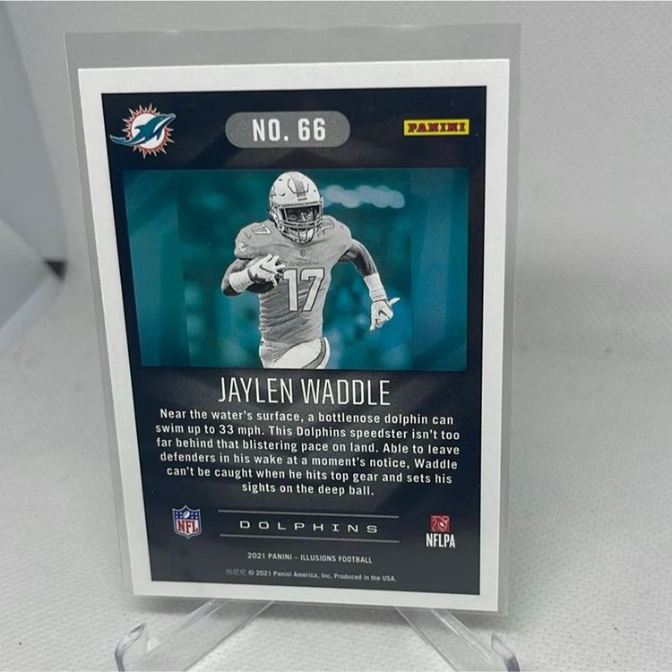2021 PANINI ILLUSIONS JAYLEN WADDLE #66 Miami Dolphins 