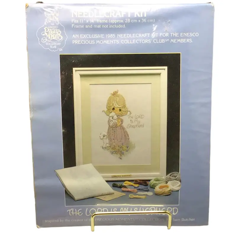 1985 Precious Moments Collector’s Club Needlecraft kit