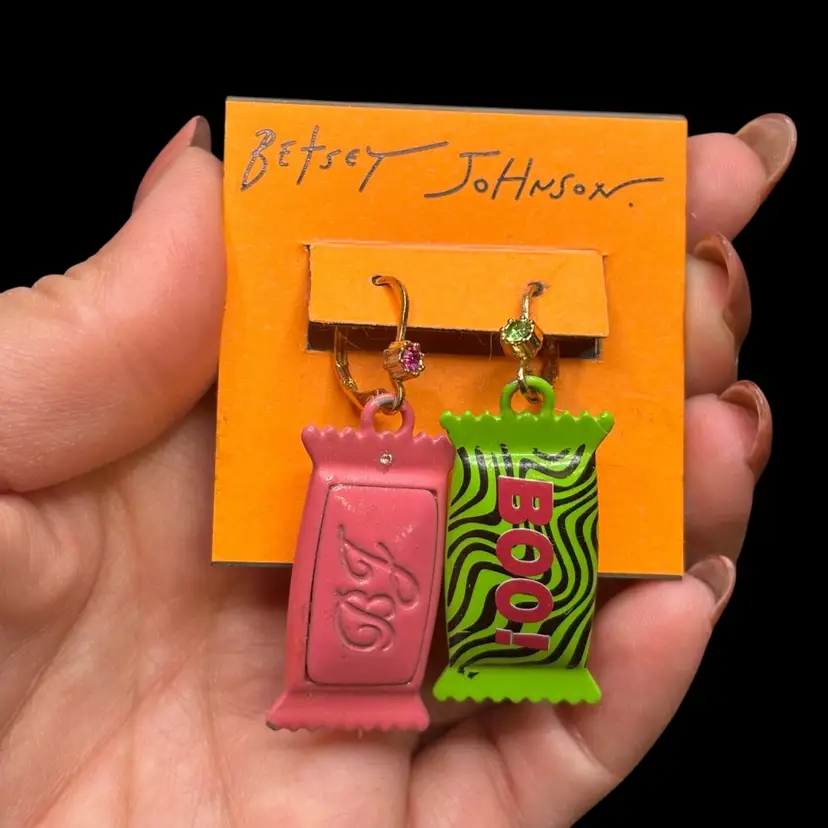 New Betsey Johnson Mis-Matched Candy Pierced Earrings