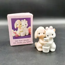Precious Moments Members Only Enesco 1991 "True Blue Friends" Figurine
