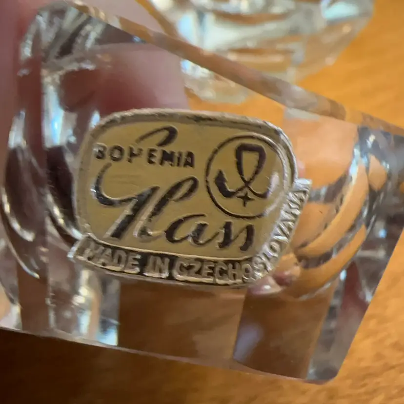 12 Bohemia Cut Crystal Salt Cellars