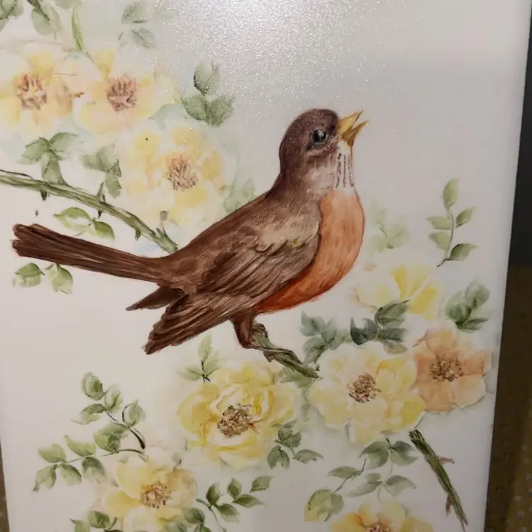 Red Robin 4.25"x 8.5" Avon Ceramic Tile