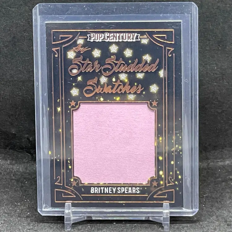 Britney Spears Leaf Pop Century Star Studded Swatches Card