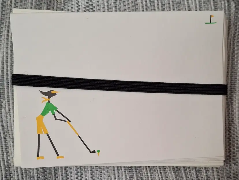 Vintage R Nichols Golf Cards w/ Envelopes