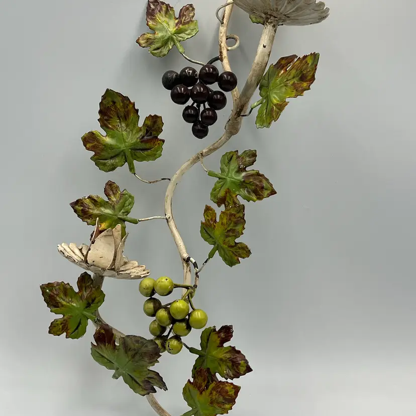 Vintage Italian Tole Candle Wall Sconce- 1950’s