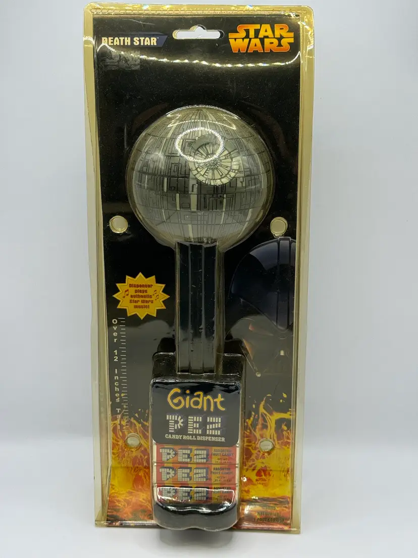 Star Wars Death Star Giant LARGE 12" Pez Dispenser BLACK Revenge Sith New 2005