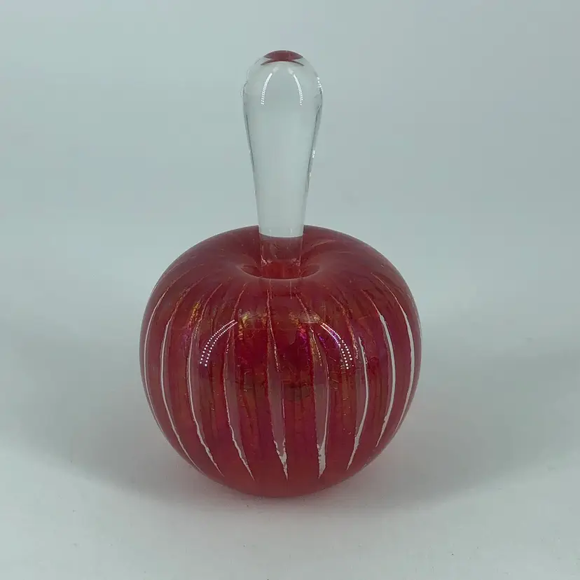 Vintage Hand-Blown Art Glass Signed Maytum Studios Perfume Bottle