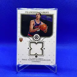 2025 Topps Franchise Fabrics Yanic Konan-Niederhäuser RC Los Angeles Clippers