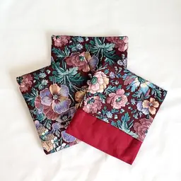 Set of 3 Handmade Linen Potholders