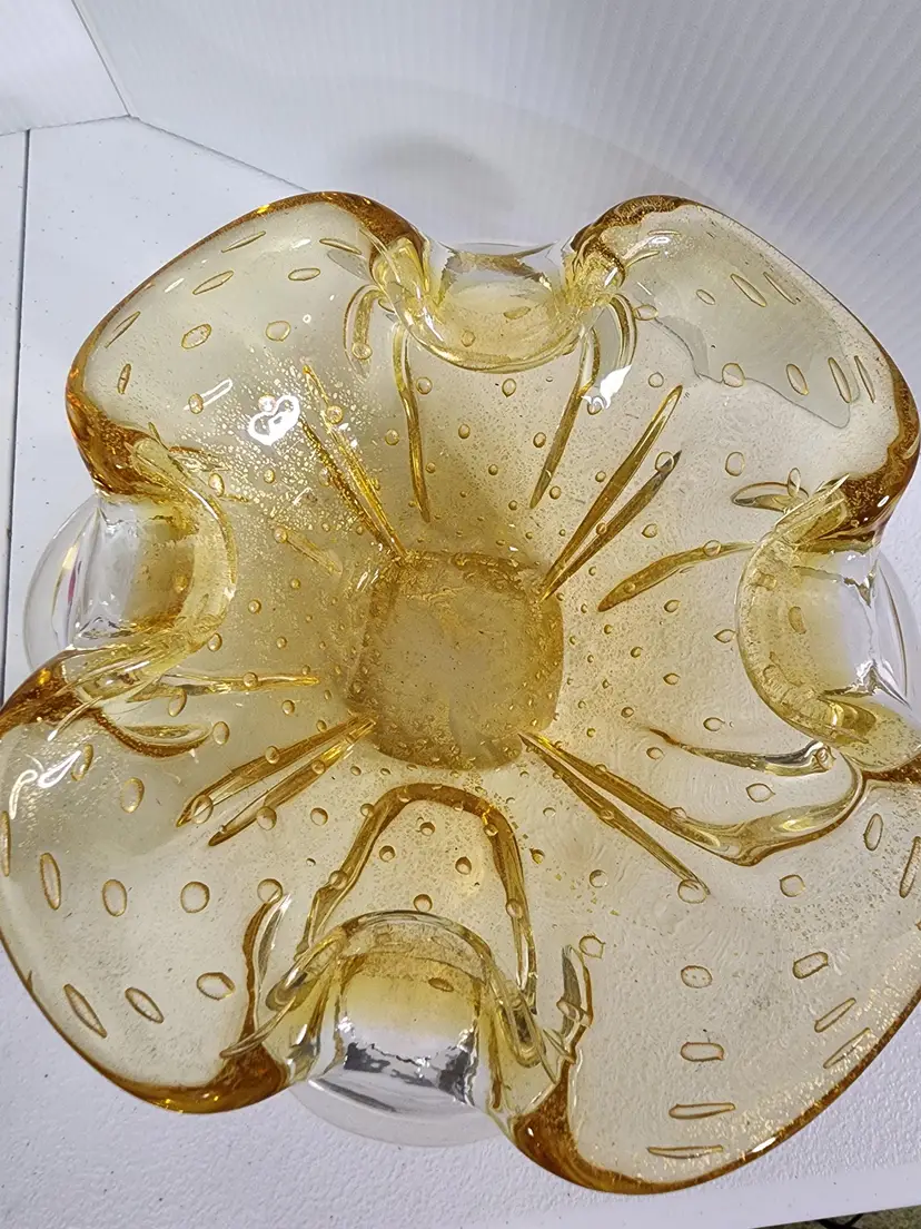 Barovier Toso Aventurine Bullicante Ashtray Bowl