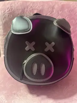 COLLECTOR Jeffree Star X Shawn Dawson Black Leather Pig Backpack NWOT