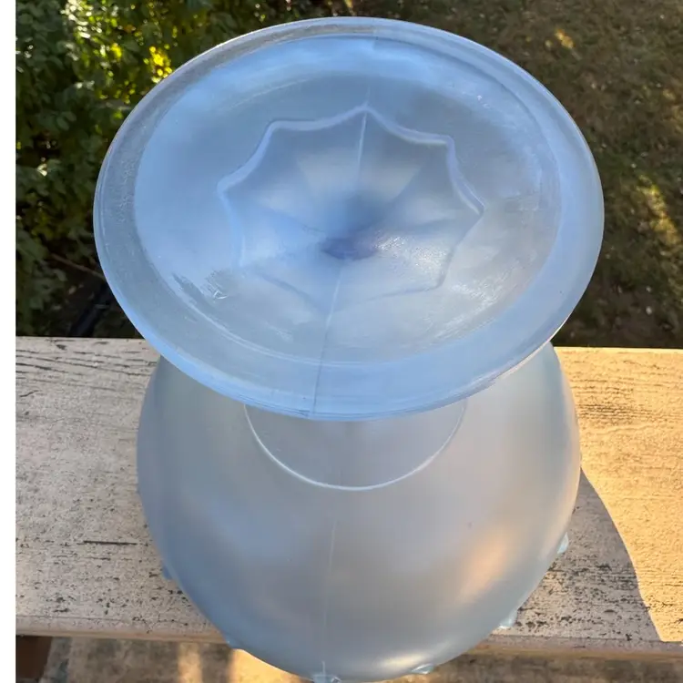 Mid-century Indiana Glass Periwinkle Compote