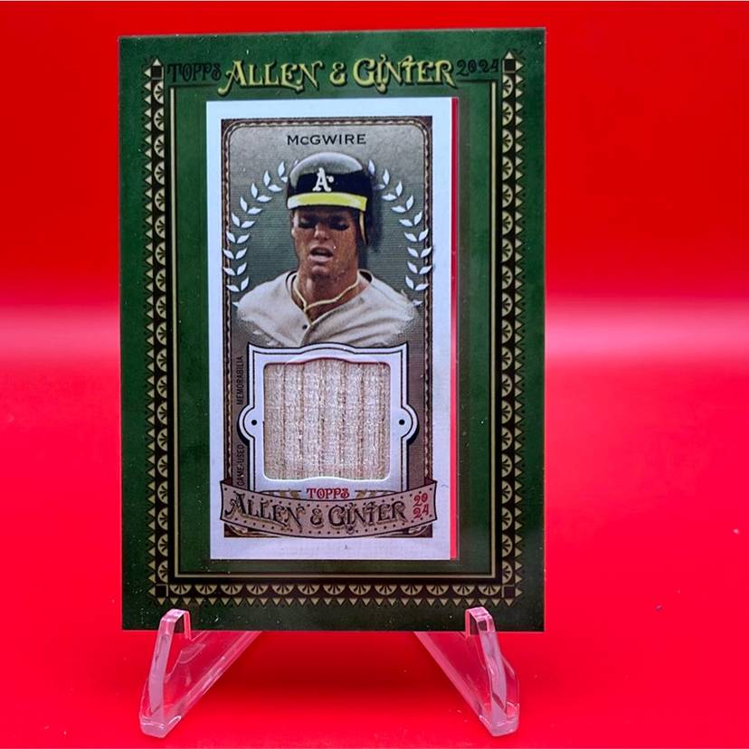 Mark McGwire 2024 Topps Allen & Ginter Mini Framed Bat Relic 