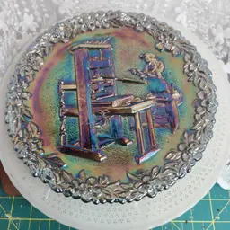Fenton Carnival Glass Plate Printer