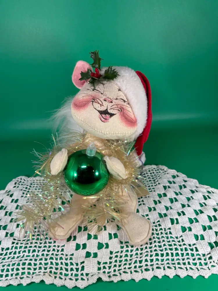 Vintage Annalee Christmas Cat