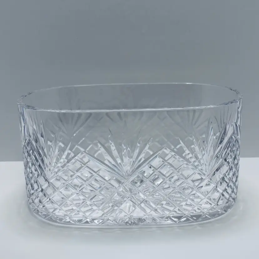 Cut Glass Serving Bowl - Arcoroc