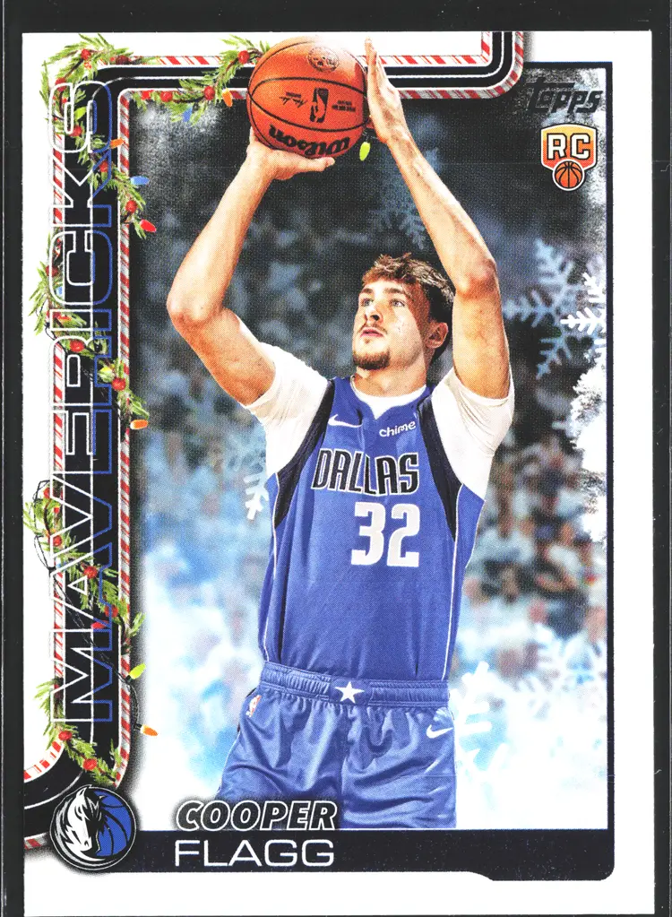 Cooper Flagg Rookie Card 2025 Topps Holiday RC Dallas Mavericks