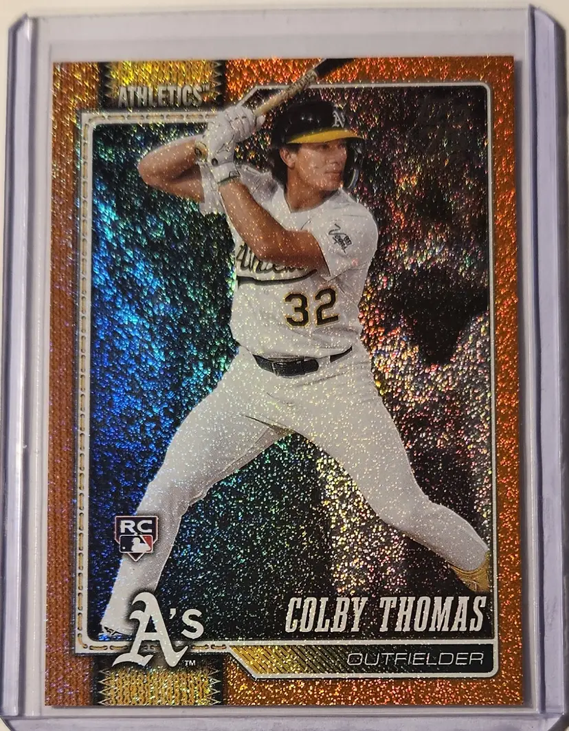 2026 Topps Series 1 Orange Sandglitter Colby Thomas RC 21/25