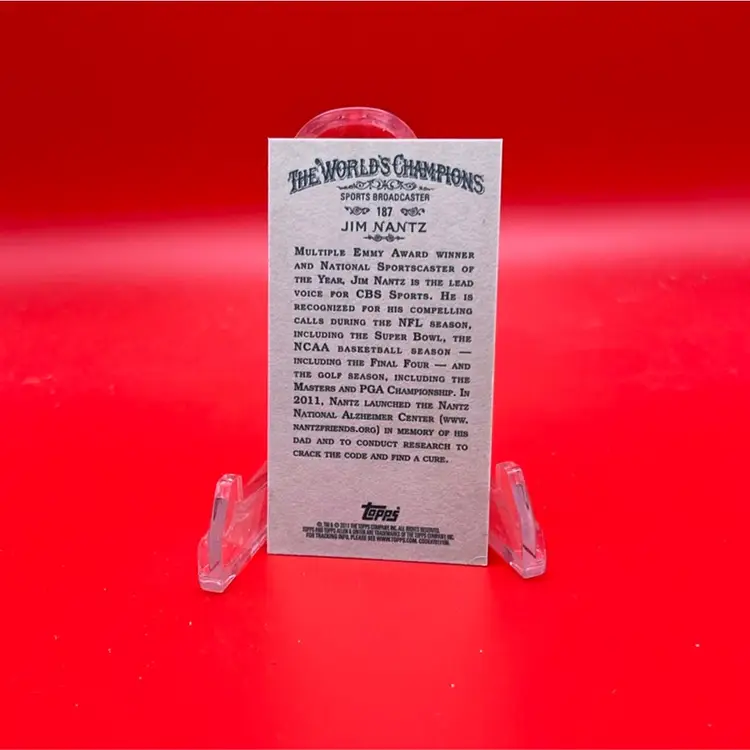 Jim Nantz 2011 Topps Allen & Ginter Mini Black Border - Sports Announcer