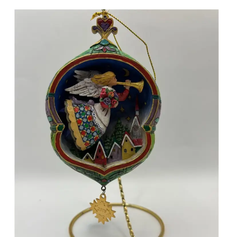 Jim Shore Annual Danbury Mint collection Christmas Ornament 2008