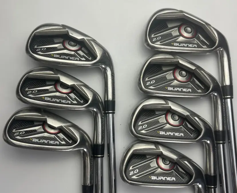 TaylorMade Burner 2.0 Irons 4-PW - TaylorMade 85G Stiff Flex +0.5" - Good