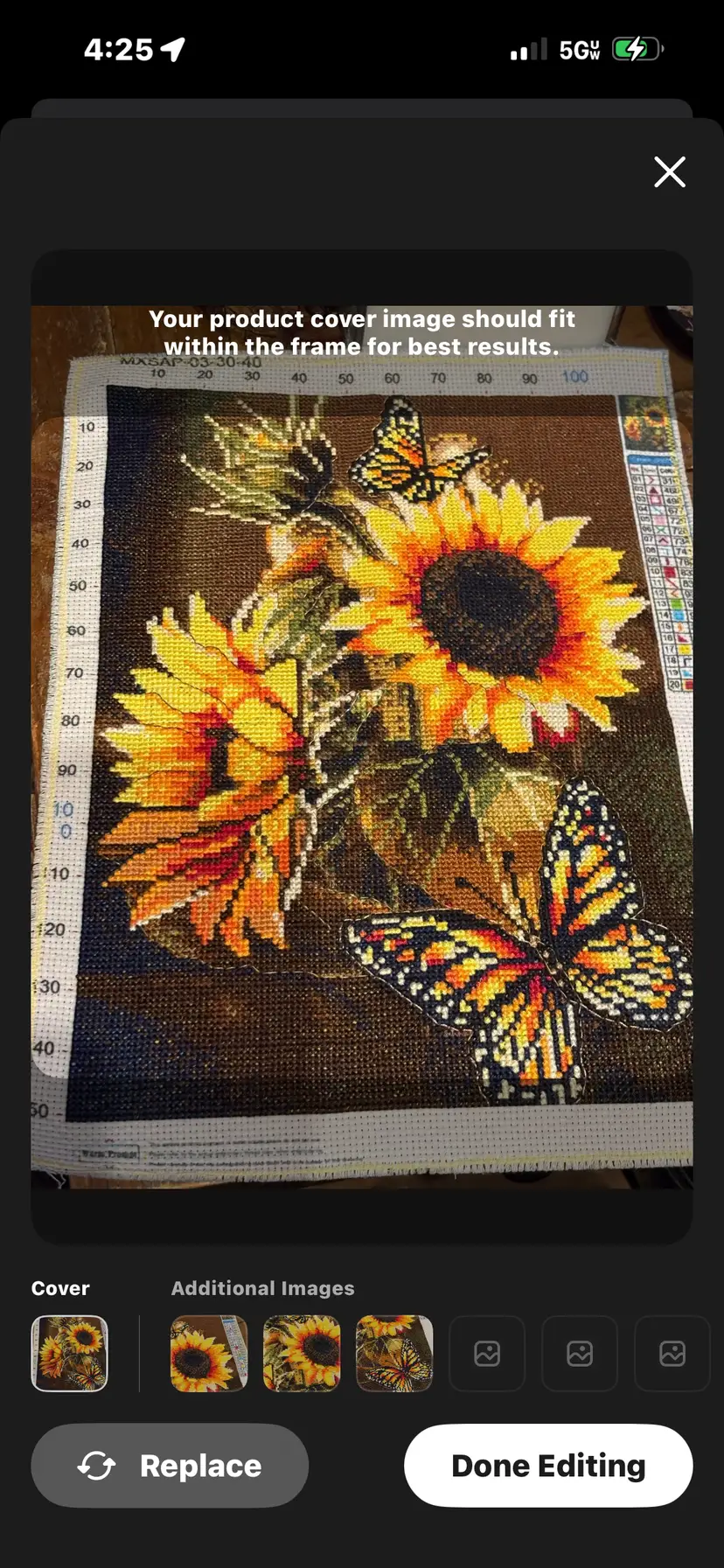 Lot of vintage handmade needlepoints unframed