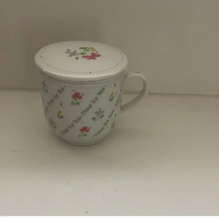 Time For Tea Cup With Infuser And Lid