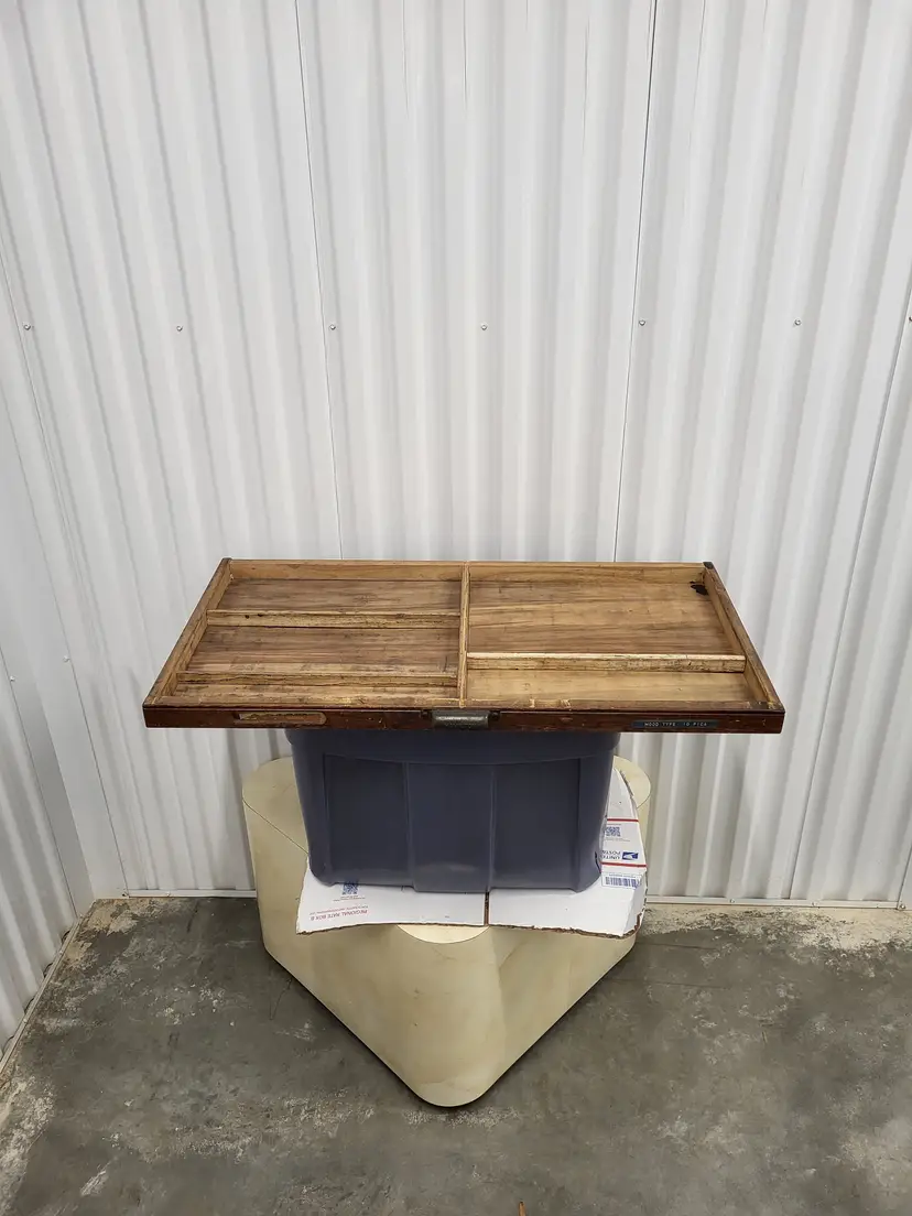 Hamilton Oak Wood Printers Drawer Letterpress Type Set Case Shadow Box