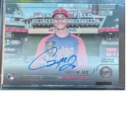 Griffin Jax 2022 Stadium Club Rookie Auto Minnesota Twins
