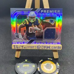 Rhamondre Stevenson 2021 Prizm Premier Patch New England Patriots