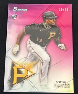 Ke’Bryan Hayes 2021 Bowman Sterling Rookies Magenta Refractor /75 #BSR-56 RC Pittsburgh Pirates