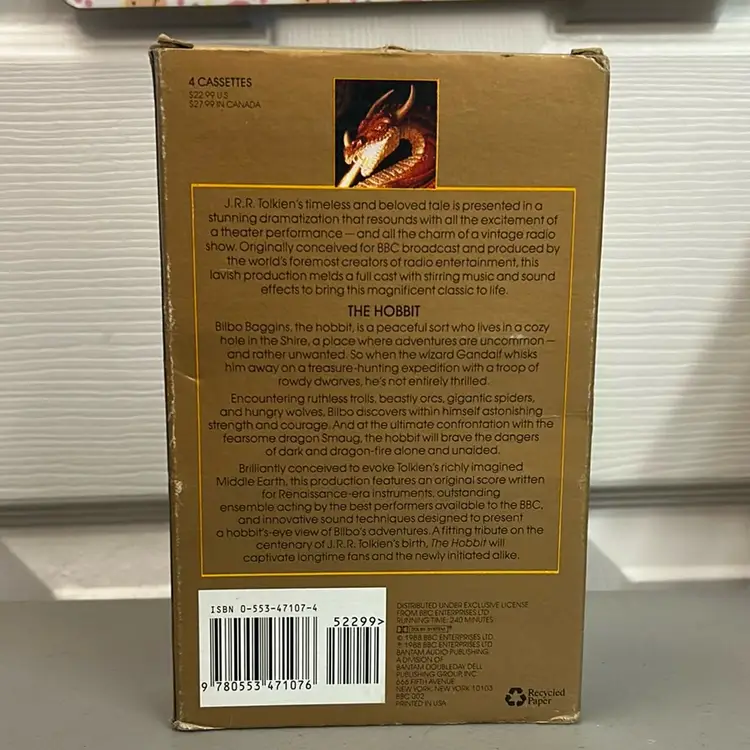 BBC Radio Presents The Hobbit Audio Cassette Series 1988