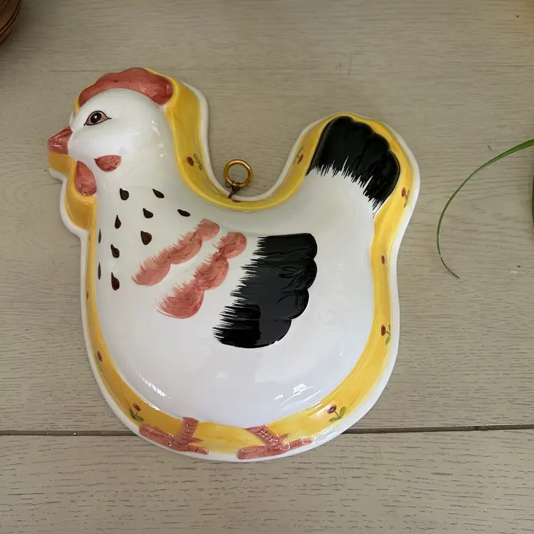 Vintage HIMARK Gourmet Kitchen Ceramic Mold Wall Rooster Decor Japan