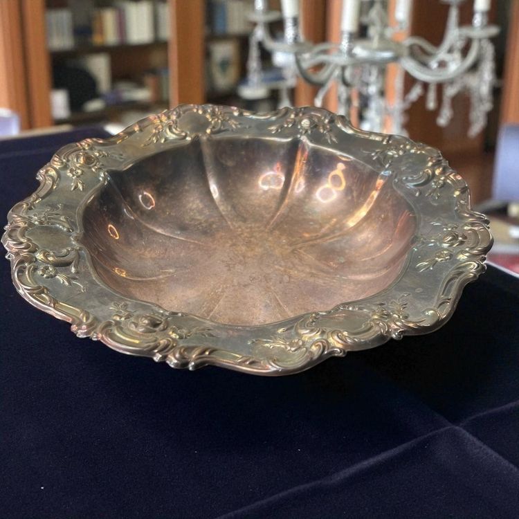 Vintage Towle Silver Plate 11.25 Inch Ornate Bowl