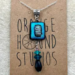 #101 “Ever Changing” Series — Designed by Me -- Dichroic Glass Necklace