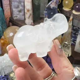 Clear Quartz Elephant SALE